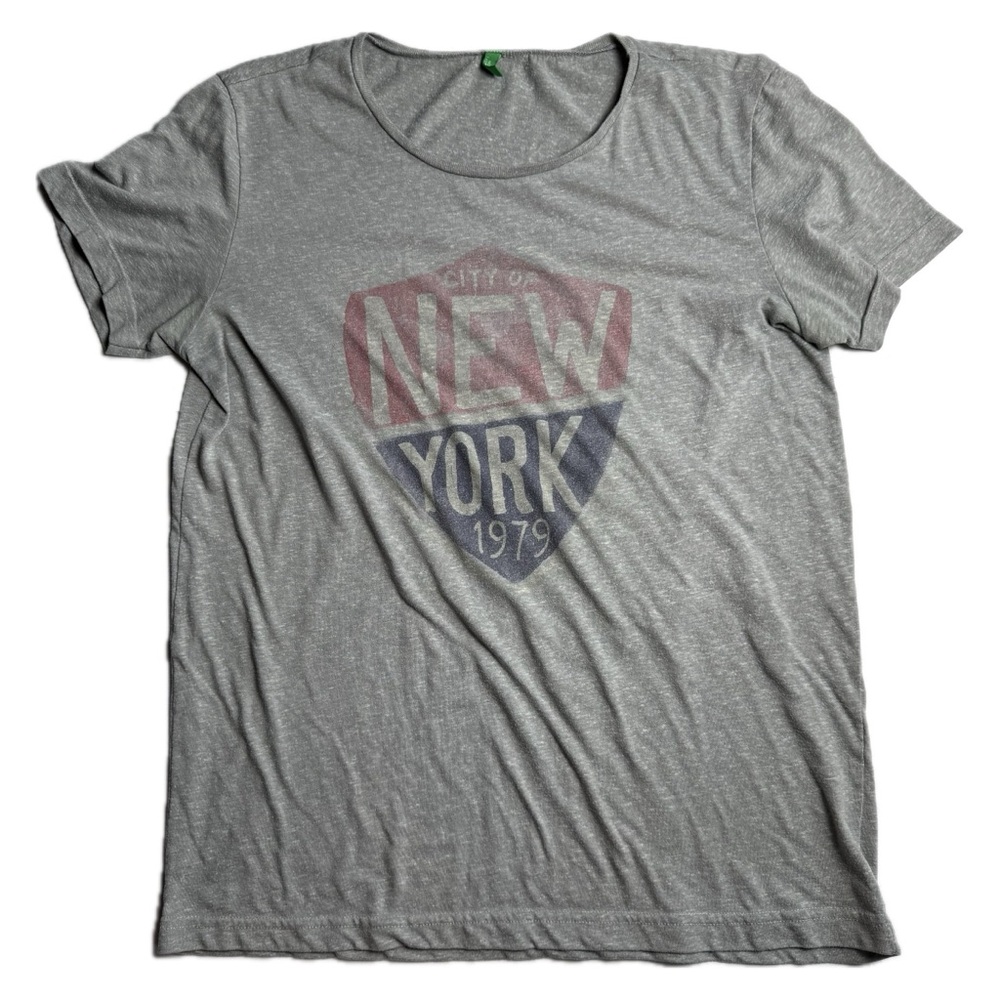 United Colors Of Benetton Gray New York Tee